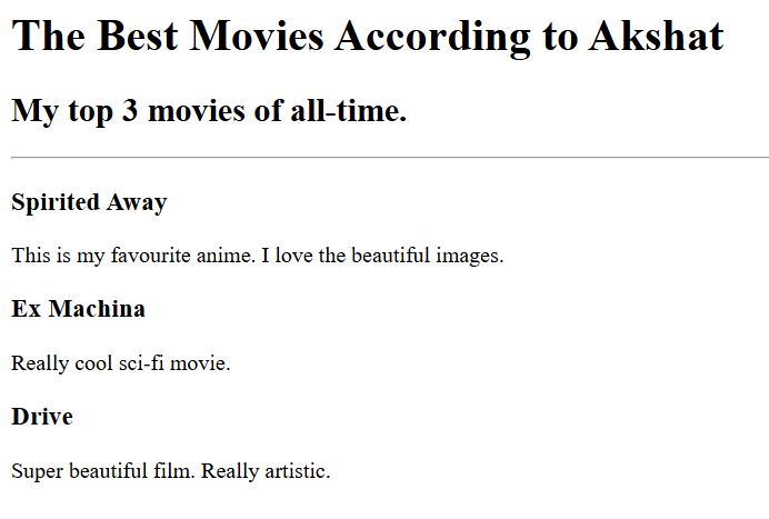 movie ranking project preview